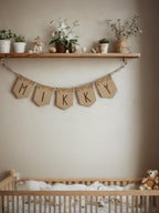 Gepersonaliseerde houten naamslinger