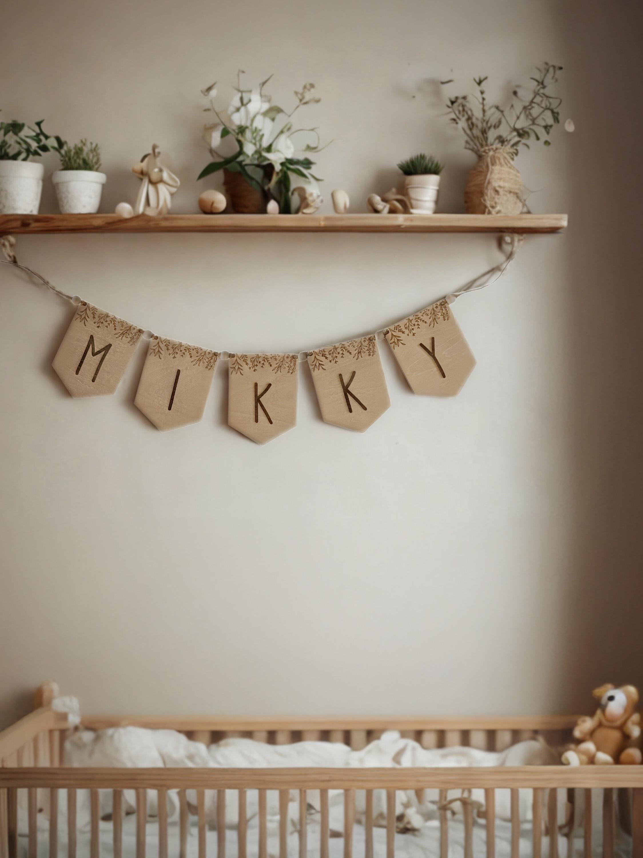 Gepersonaliseerde houten naamslinger