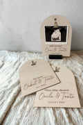 Gepersonaliseerd houten zwangerschapsaankondiging bord voor oom & tante