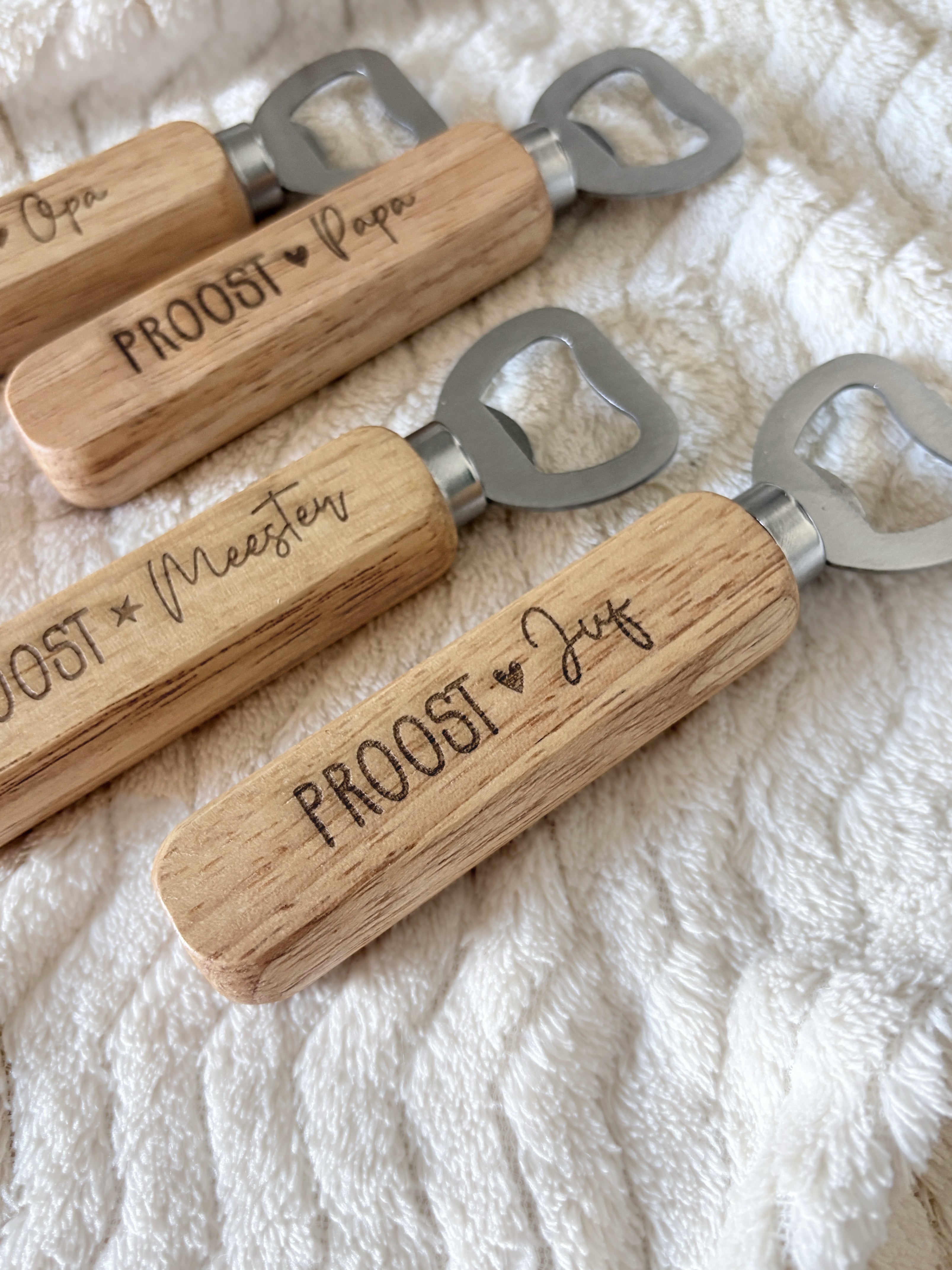 Houten bieropener | Persoonlijk cadeau met naam