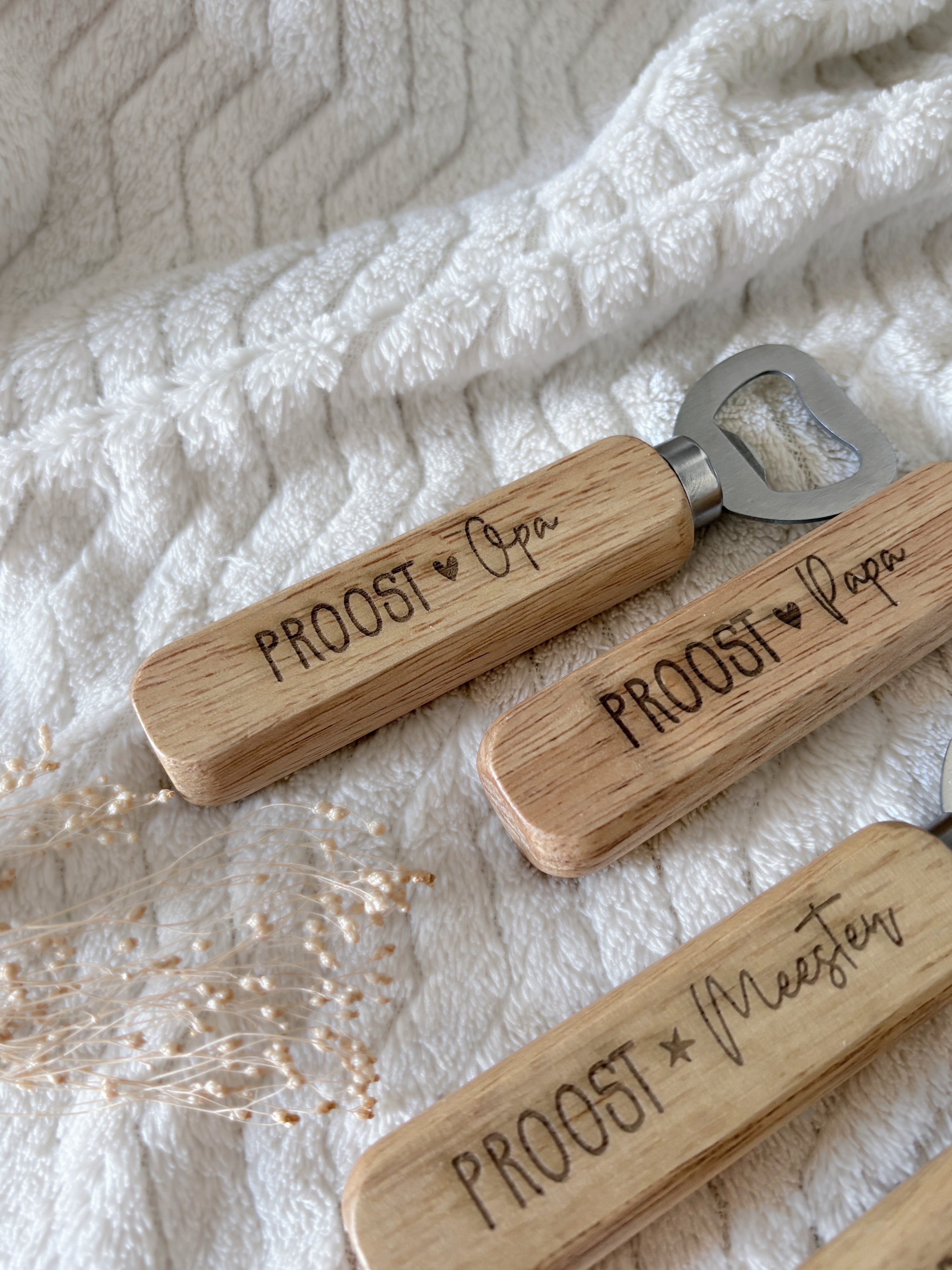 Houten bieropener | Persoonlijk cadeau met naam