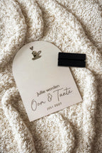 Gepersonaliseerd houten zwangerschapsaankondiging bord voor oom & tante