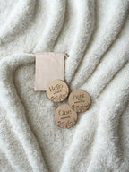 Houten mijlpaal bordjes baby Wildflowers