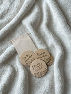 Houten mijlpaal bordjes baby Wildflowers