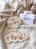 Houten hanger | Tekening van je kind
