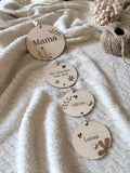 Houten hanger set | Gepersonaliseerd voor mama