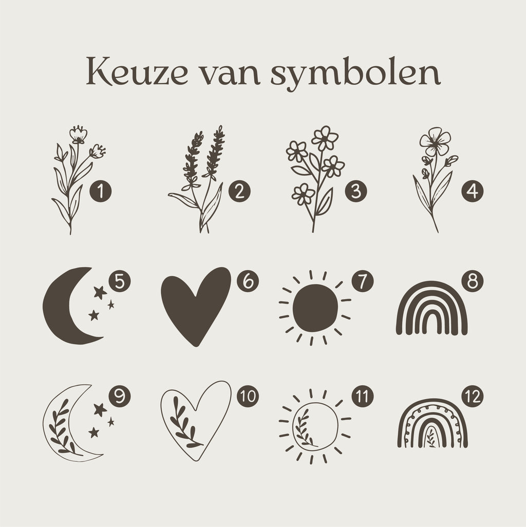 Houten tweeluik lijstje met naam | Minimalistisch design