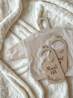 Houten maathangers baby voor kledingkast | Botanisch design